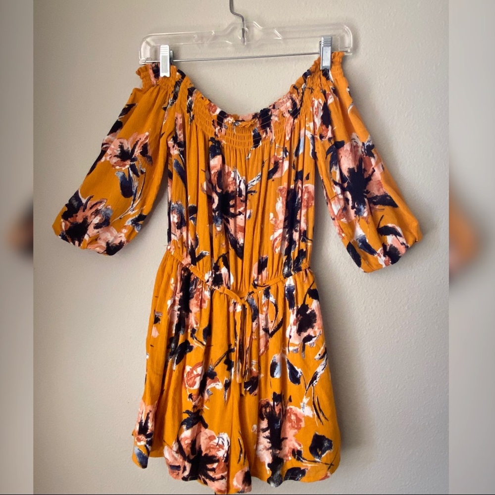 Off-the-shoulder Romper